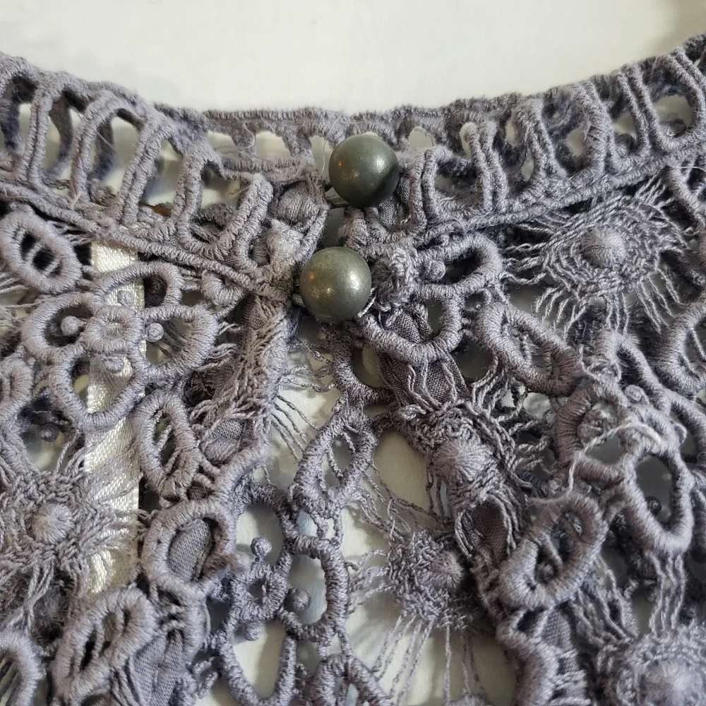 Free People swiss dot crochet lace high ne… - Picture 11 of 15